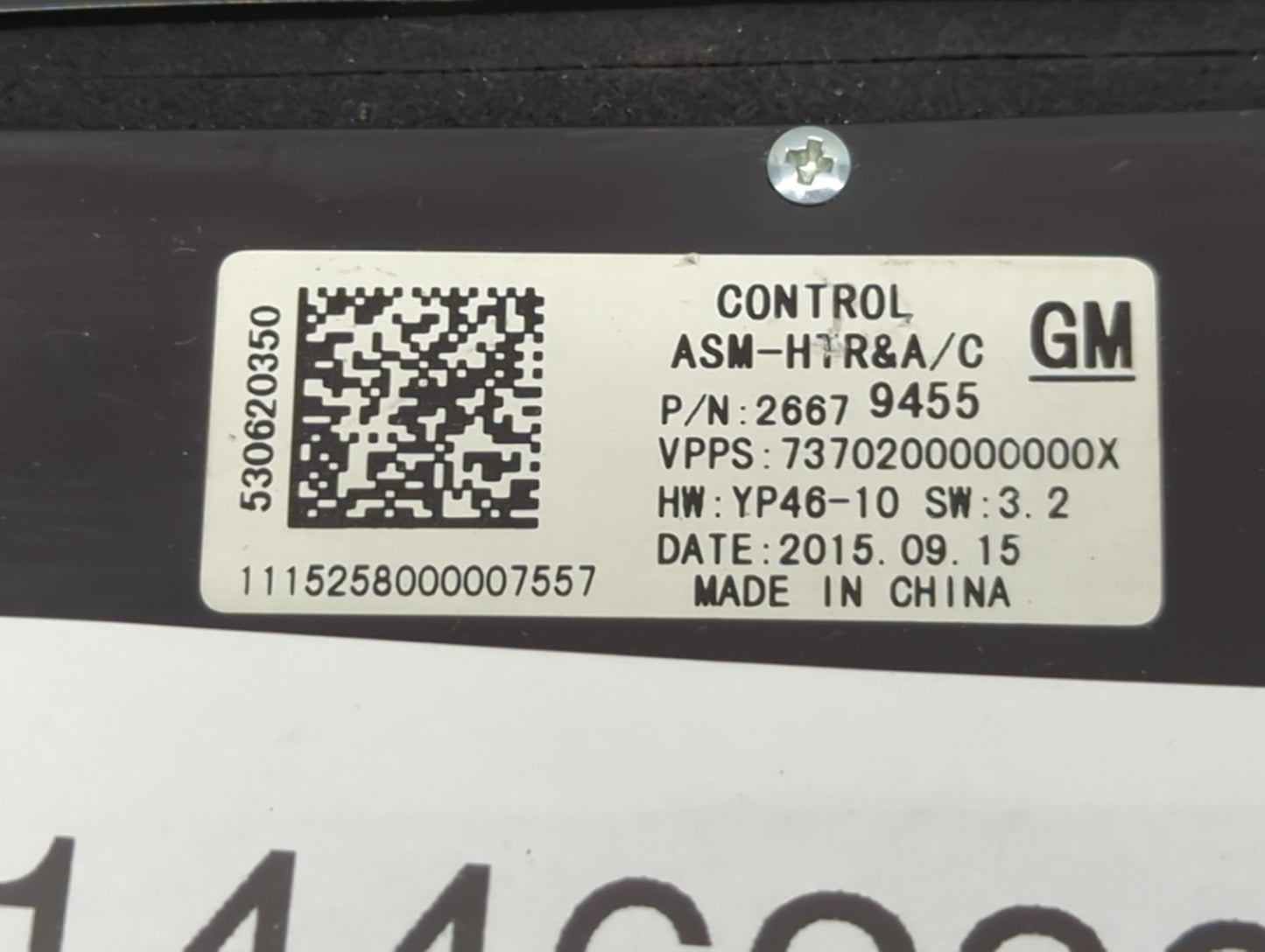 2014-2016 Buick Lacrosse Climate Control Module Temperature AC/Heater Replacement P/N:26679455 Fits Fits 2014 2015 2016 OEM 
