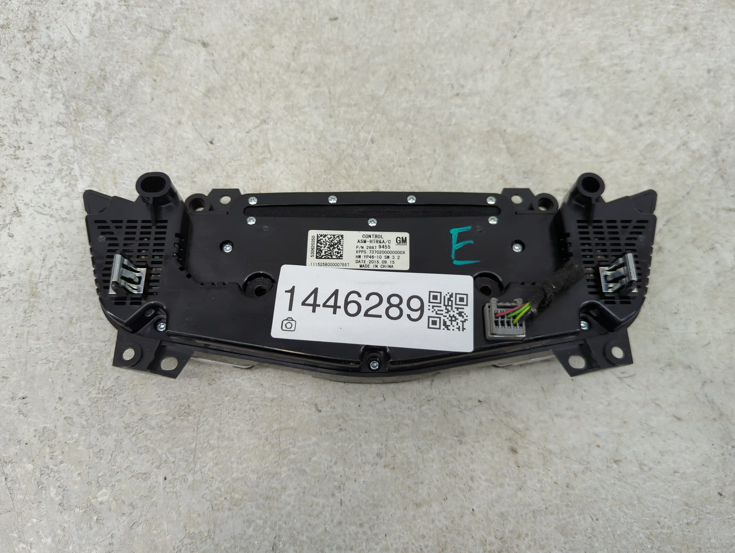 2014-2016 Buick Lacrosse Climate Control Module Temperature AC/Heater Replacement P/N:26679455 Fits Fits 2014 2015 2016 OEM 