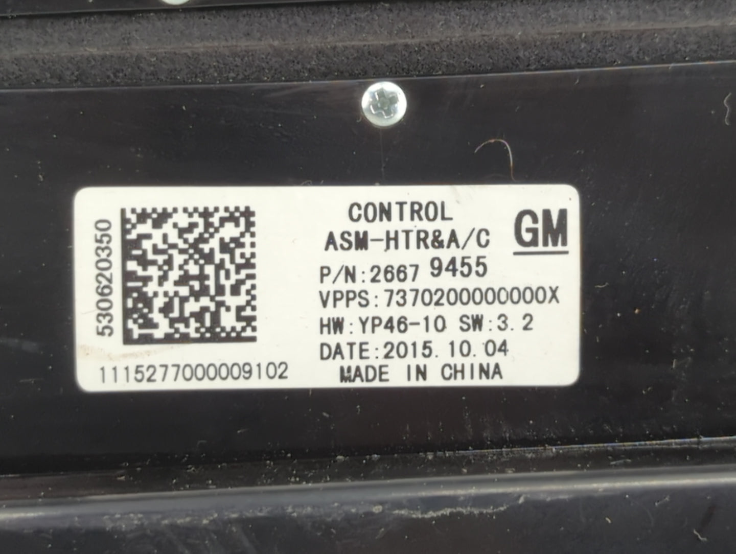 Buick Lacrosse Radio Control Panel - Oemusedautoparts1.com