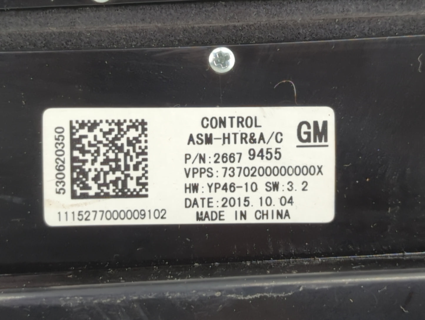 Buick Lacrosse Radio Control Panel - Oemusedautoparts1.com