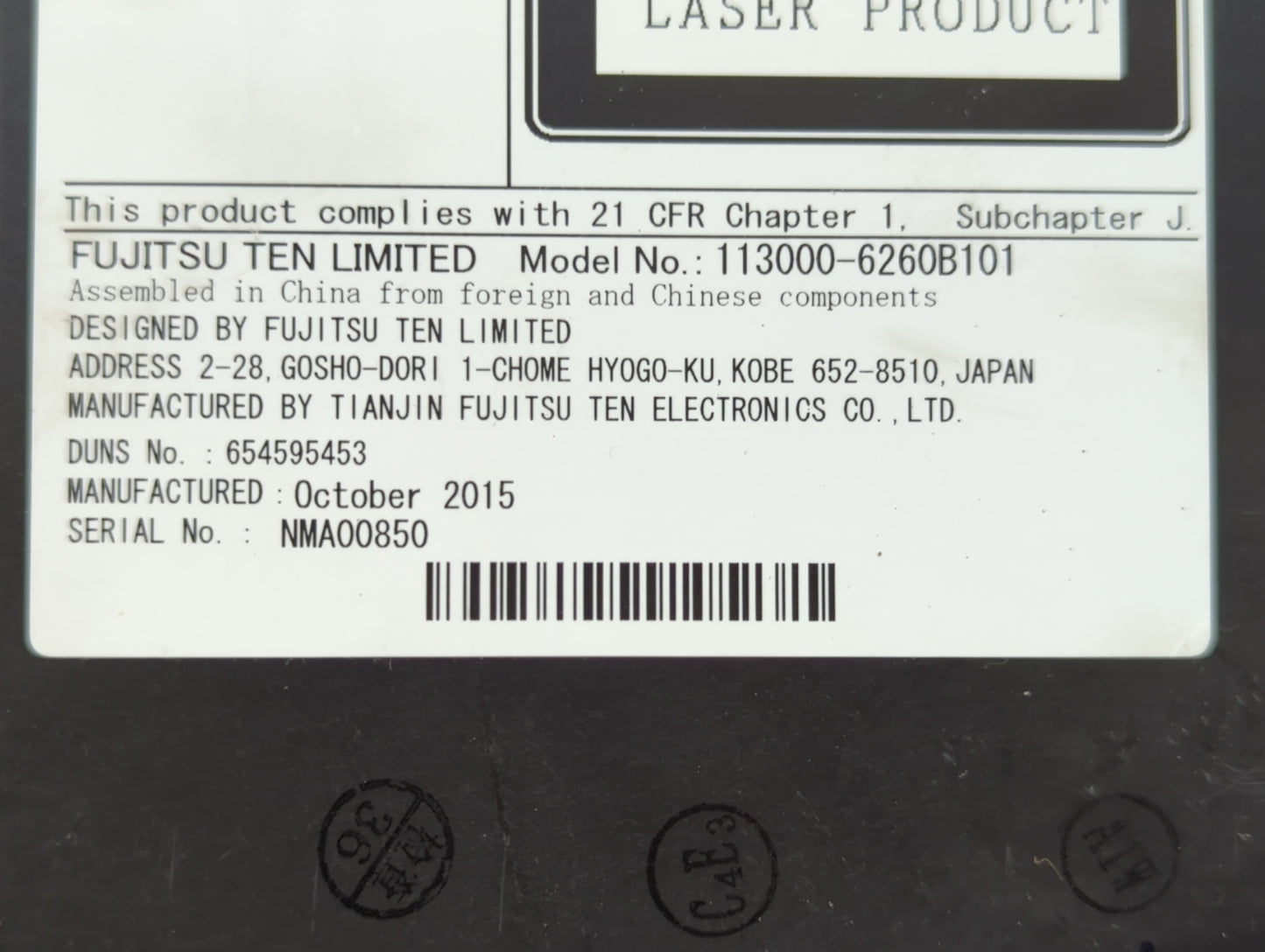 2016 Buick Lacrosse Radio AM FM Cd Player Receiver Replacement P/N:13594481 Fits OEM Used Auto Parts - Oemusedautoparts1.com