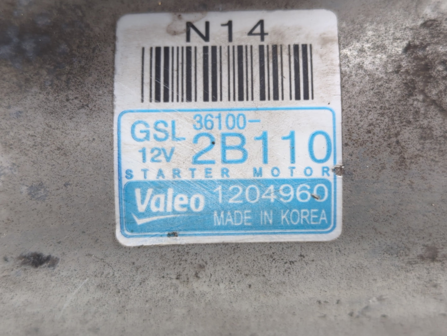 2010-2016 Buick Lacrosse Car Starter Motor Solenoid OEM P/N:36100-2B110 1204960 Fits OEM Used Auto Parts - Oemusedautoparts1