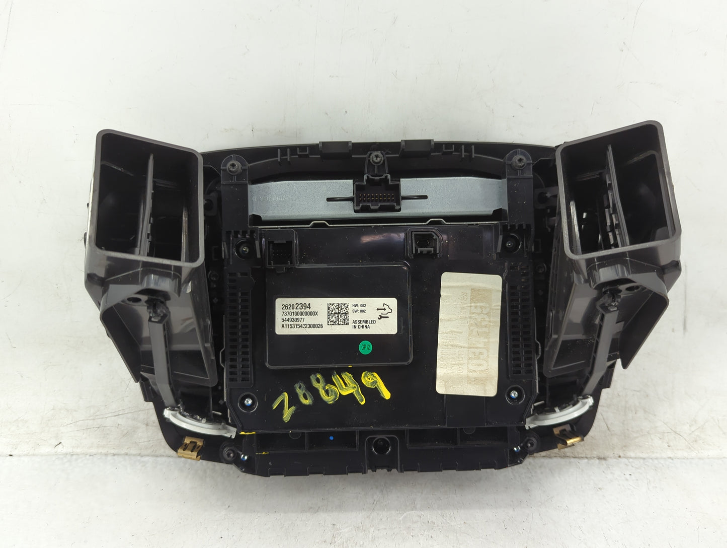 2016 Buick Regal Radio AM FM Cd Player Receiver Replacement P/N:544930977 26203094 Fits OEM Used Auto Parts - Oemusedautopar