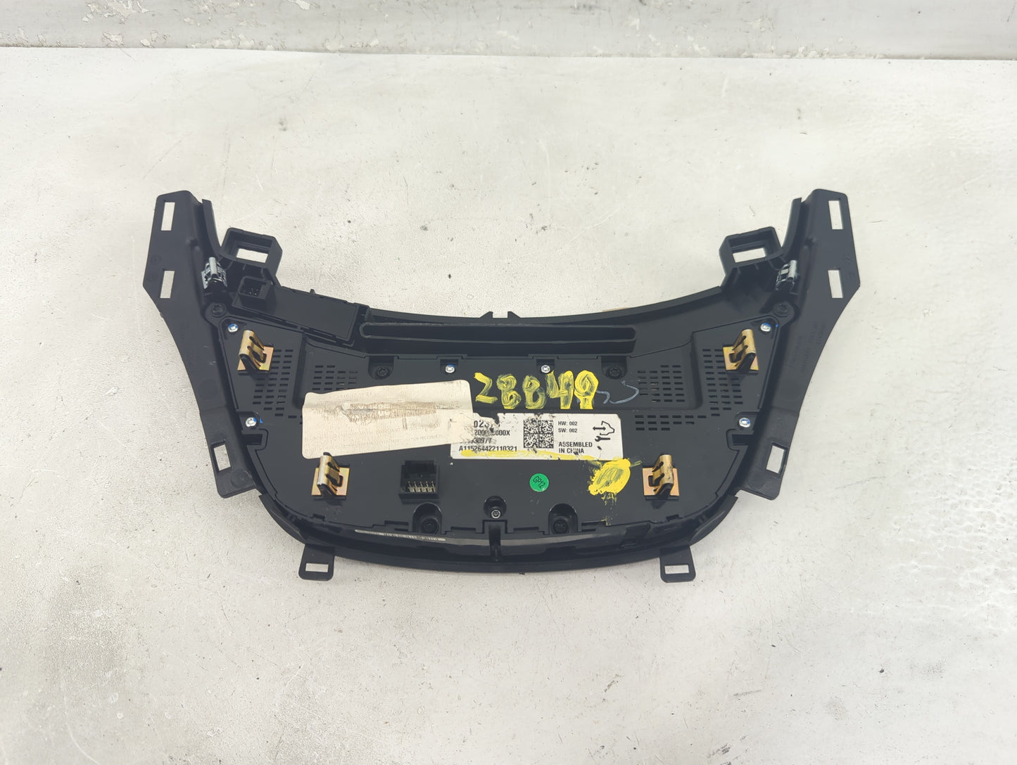 2016 Buick Regal Climate Control Module Temperature AC/Heater Replacement Fits OEM Used Auto Parts - Oemusedautoparts1.com