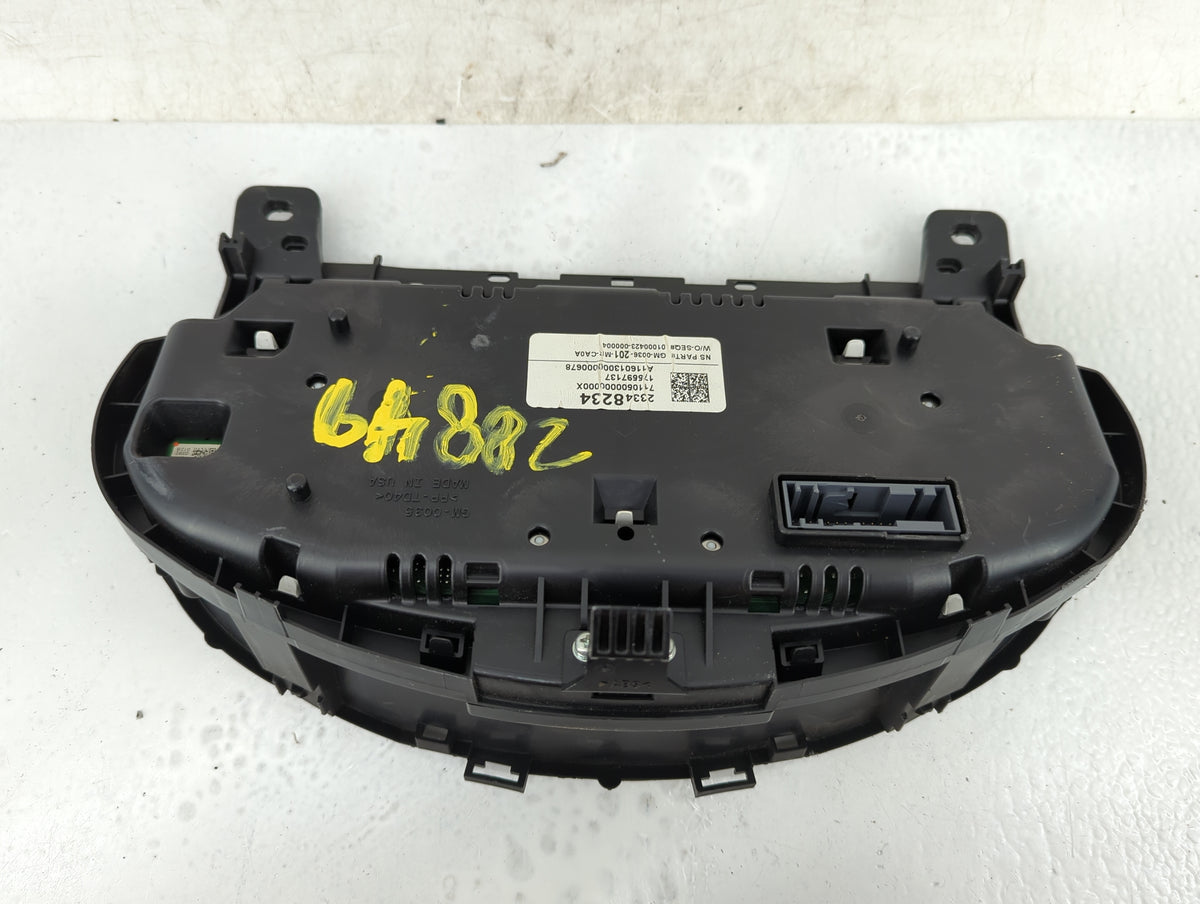 2016 Buick Regal Instrument Cluster Speedometer Gauges P/N:23348234 Miles:151K Fits OEM Used Auto Parts - Oemusedautoparts1.