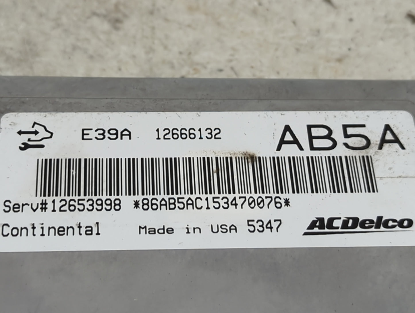2013-2016 Buick Regal PCM Engine Control Computer ECU ECM PCU OEM P/N:12666132 12653998 Fits Fits 2013 2014 2015 2016 OEM Us