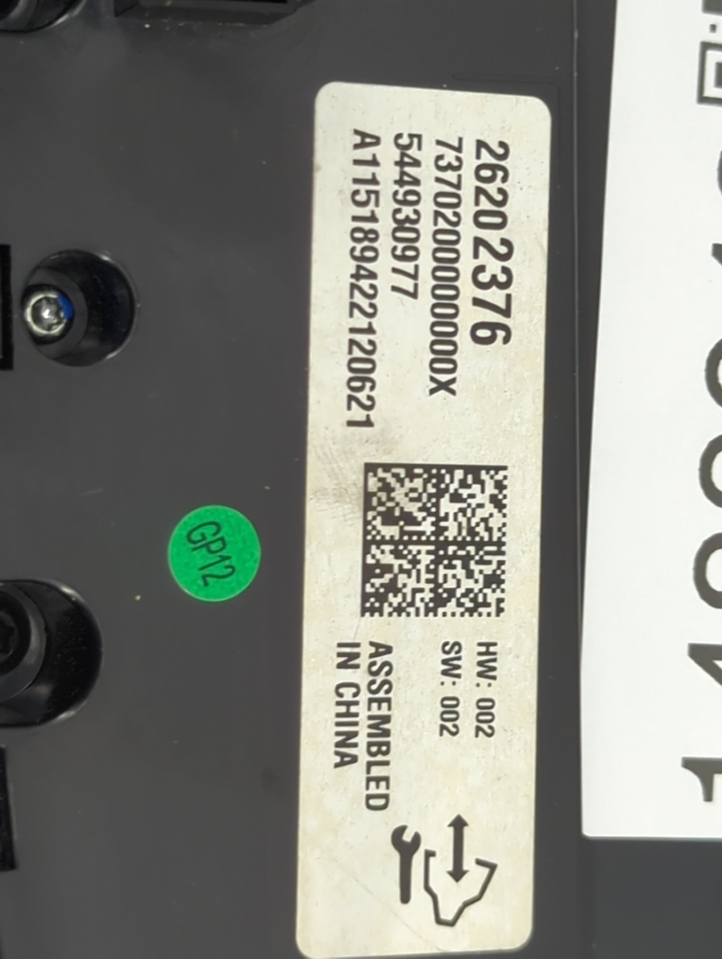 2014-2016 Buick Regal Climate Control Module Temperature AC/Heater Replacement P/N:26202376 73702000000000X Fits OEM Used Au