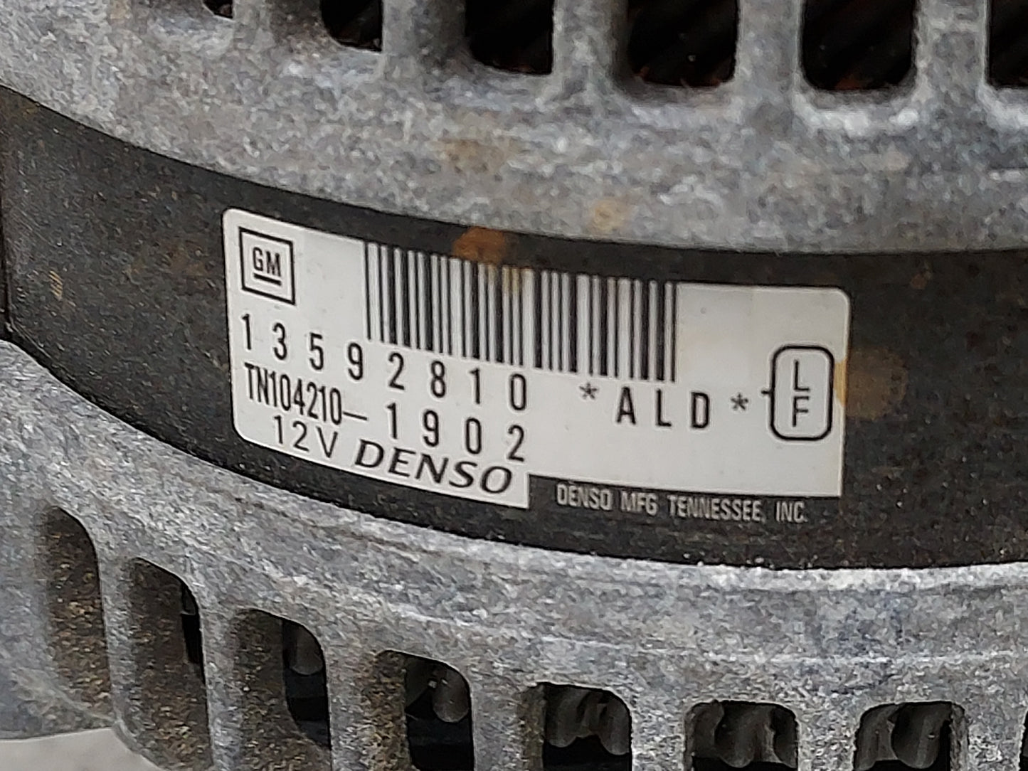 2014-2017 Buick Regal Alternator Replacement Generator Charging Assembly Engine OEM P/N:TN104210-1902 13592810 Fits OEM Used