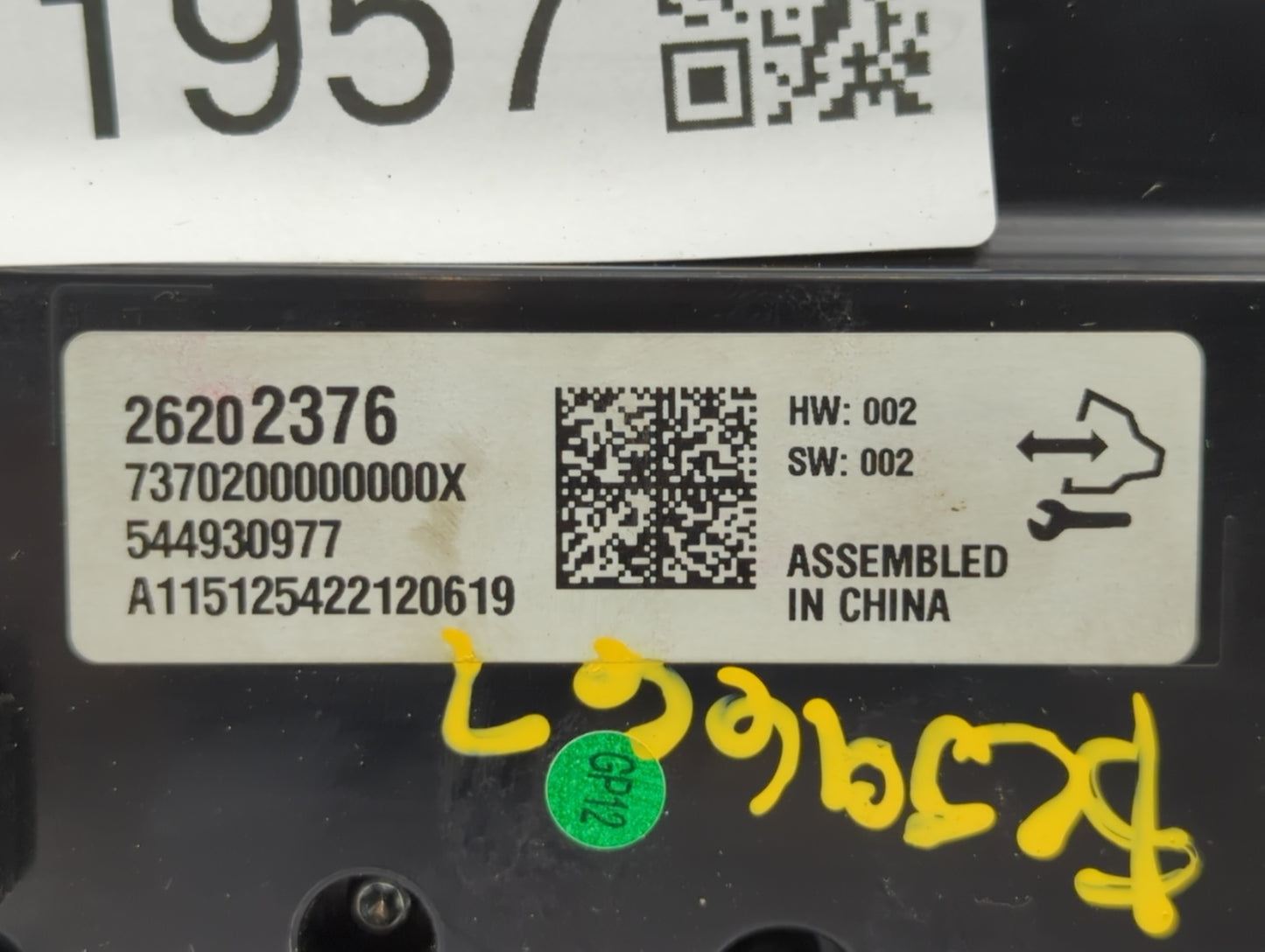 2014-2016 Buick Regal Climate Control Module Temperature AC/Heater Replacement P/N:26202376 26202378 Fits Fits 2014 2015 201