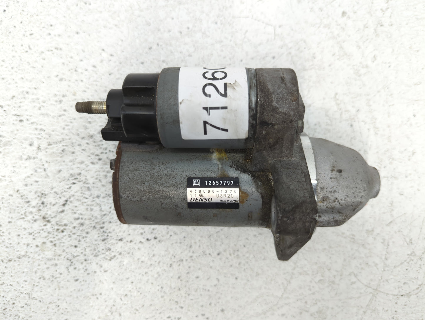 2014-2017 Buick Regal Car Starter Motor Solenoid OEM P/N:438000-1270 12657797 Fits OEM Used Auto Parts - Oemusedautoparts1.c