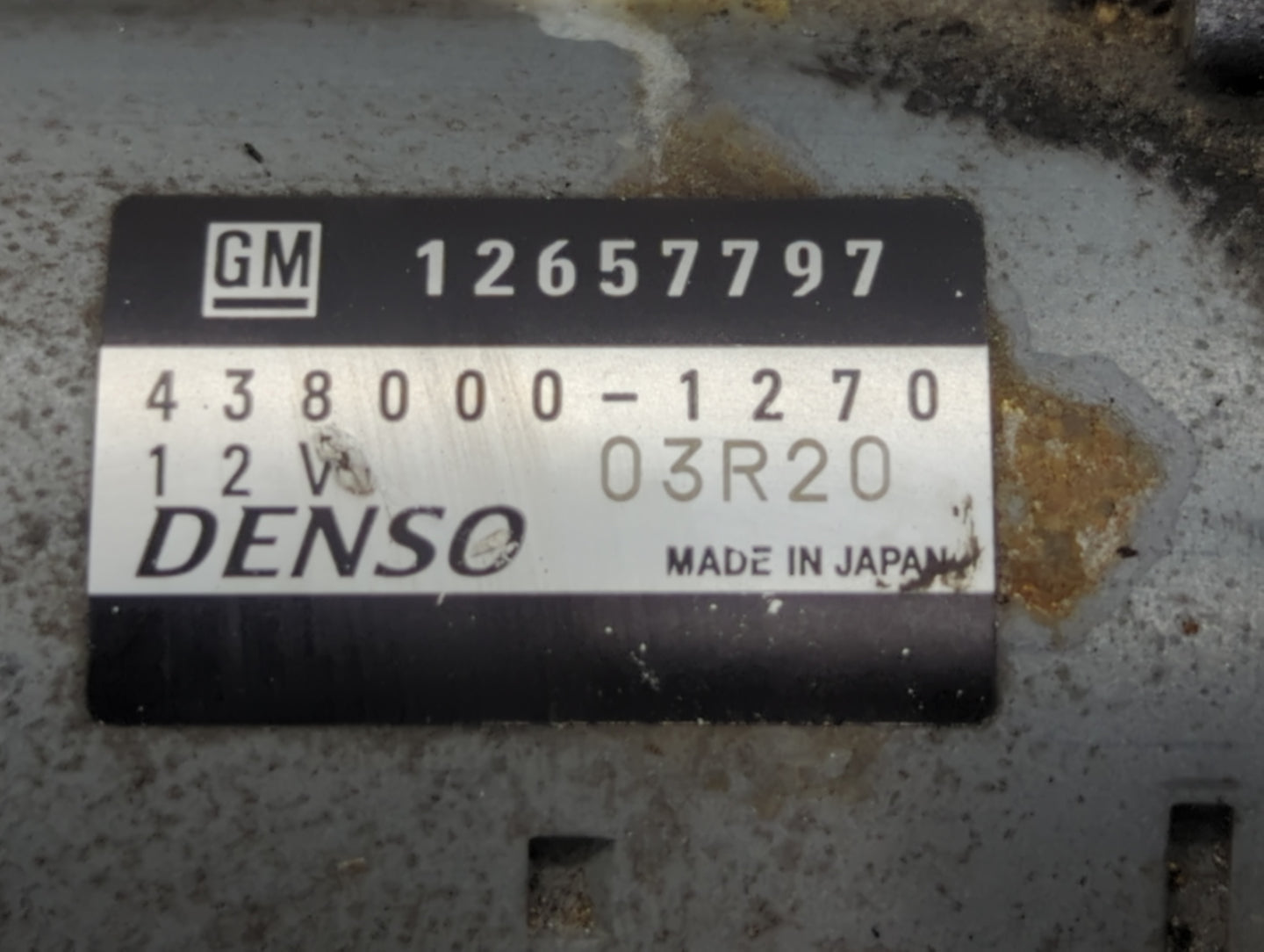 2014-2017 Buick Regal Car Starter Motor Solenoid OEM P/N:438000-1270 12657797 Fits OEM Used Auto Parts - Oemusedautoparts1.c