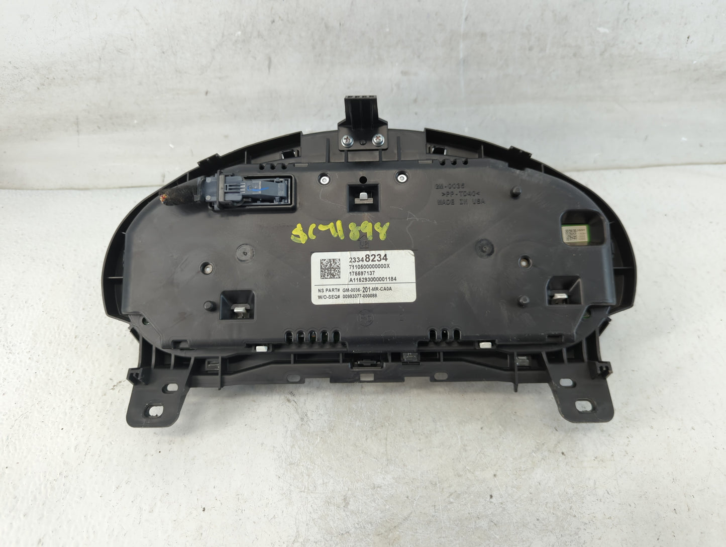 2016 Buick Regal Instrument Cluster Speedometer Gauges P/N:23348234 Fits OEM Used Auto Parts - Oemusedautoparts1.com