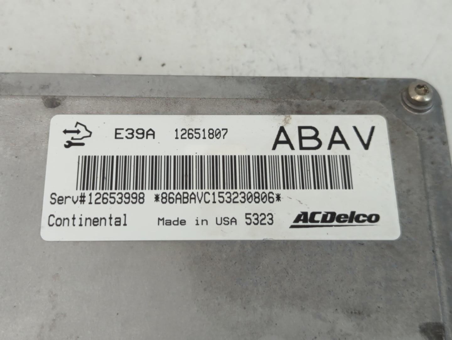 2013-2016 Buick Verano PCM Engine Control Computer ECU ECM PCU OEM P/N:12651807 E39A Fits Fits 2013 2014 2015 2016 OEM Used 