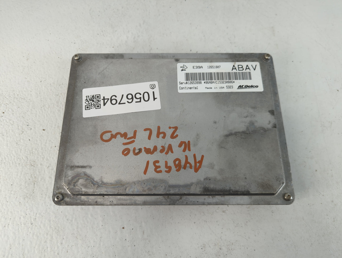 2013-2016 Buick Verano PCM Engine Control Computer ECU ECM PCU OEM P/N:12651807 E39A Fits Fits 2013 2014 2015 2016 OEM Used 