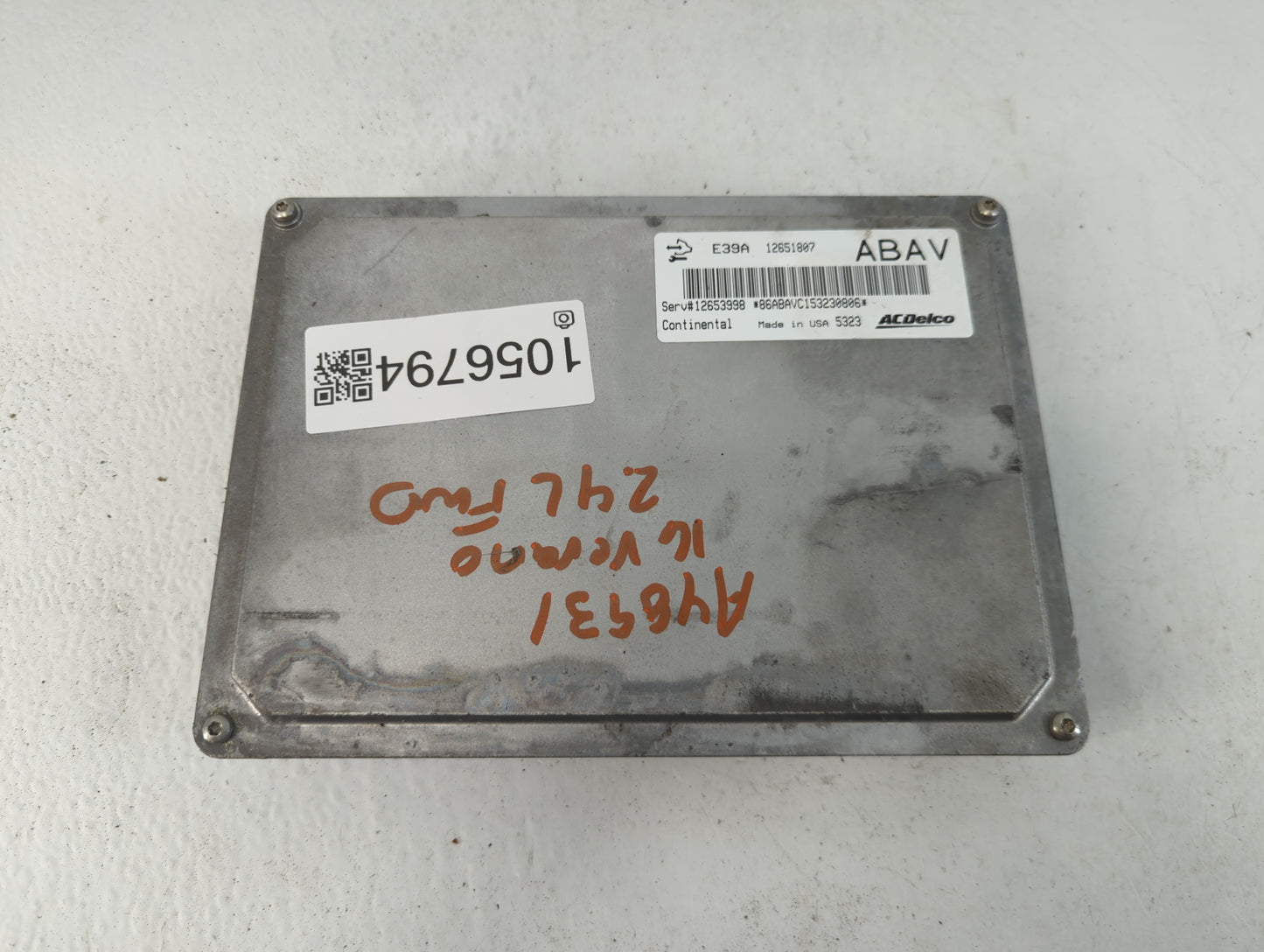 2013-2016 Buick Verano PCM Engine Control Computer ECU ECM PCU OEM P/N:12651807 E39A Fits Fits 2013 2014 2015 2016 OEM Used 
