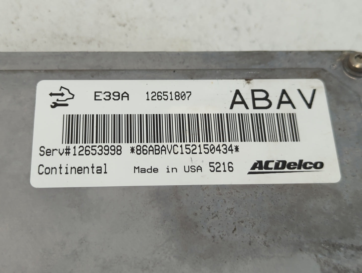 2013-2016 Buick Verano PCM Engine Control Computer ECU ECM PCU OEM P/N:12651807 Fits Fits 2013 2014 2015 2016 OEM Used Auto 
