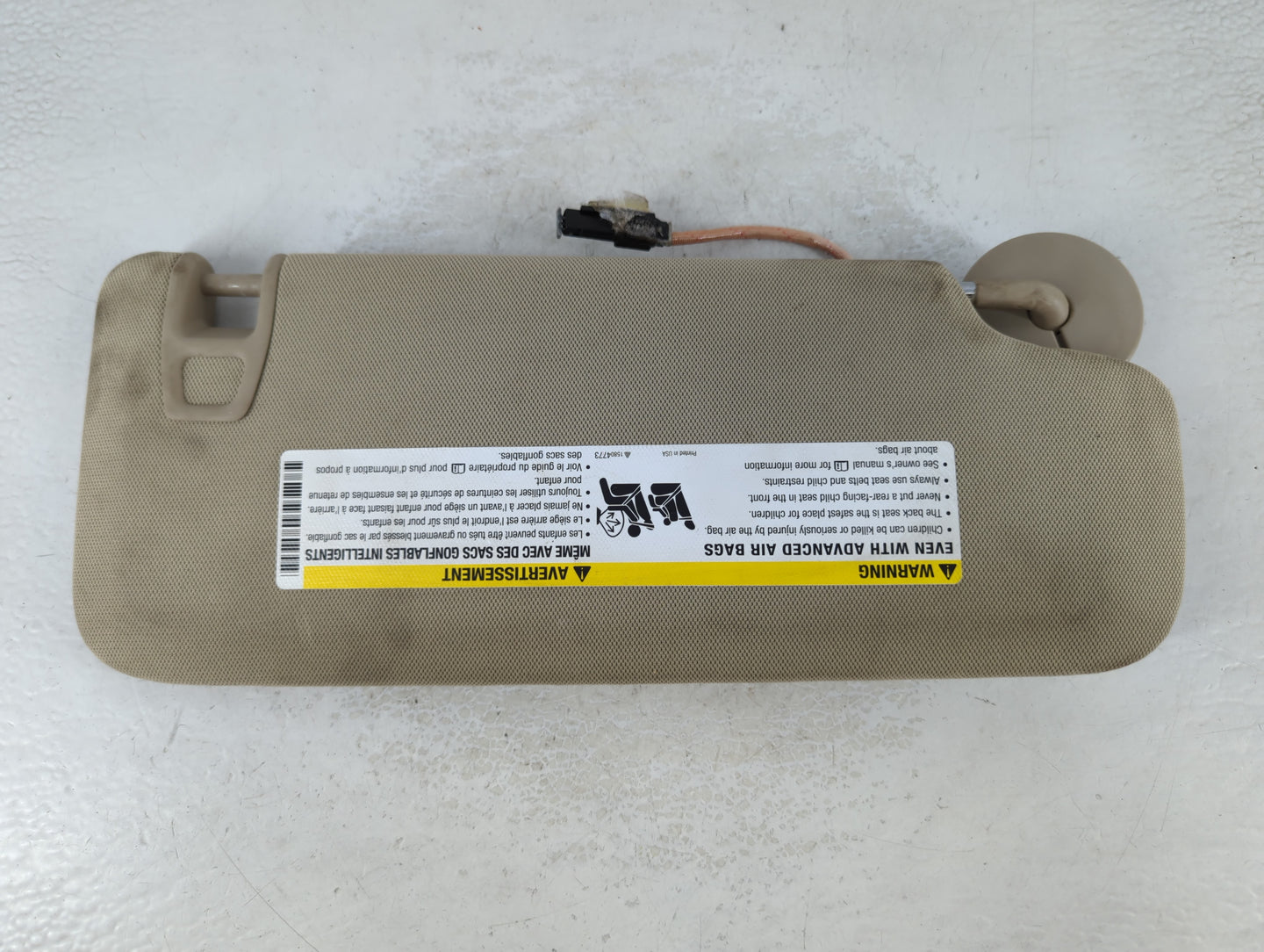 2012-2017 Buick Verano Sun Visor Shade Replacement Driver Left Mirror Fits Fits 2012 2013 2014 2015 2016 2017 OEM Used Auto 