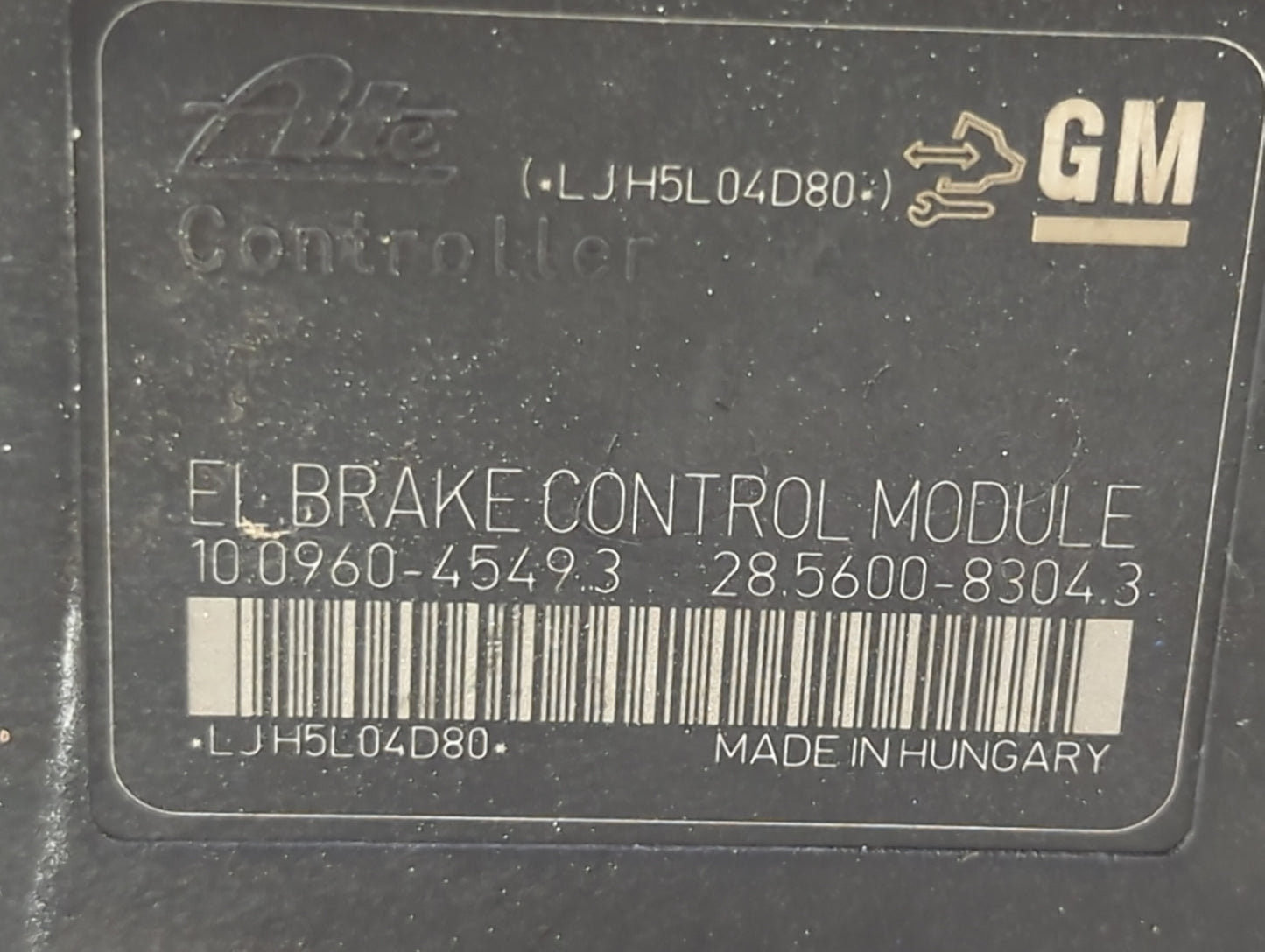 2012-2017 Buick Verano ABS Pump Control Module Replacement Fits Fits 2012 2013 2014 2015 2016 2017 OEM Used Auto Parts - Oem