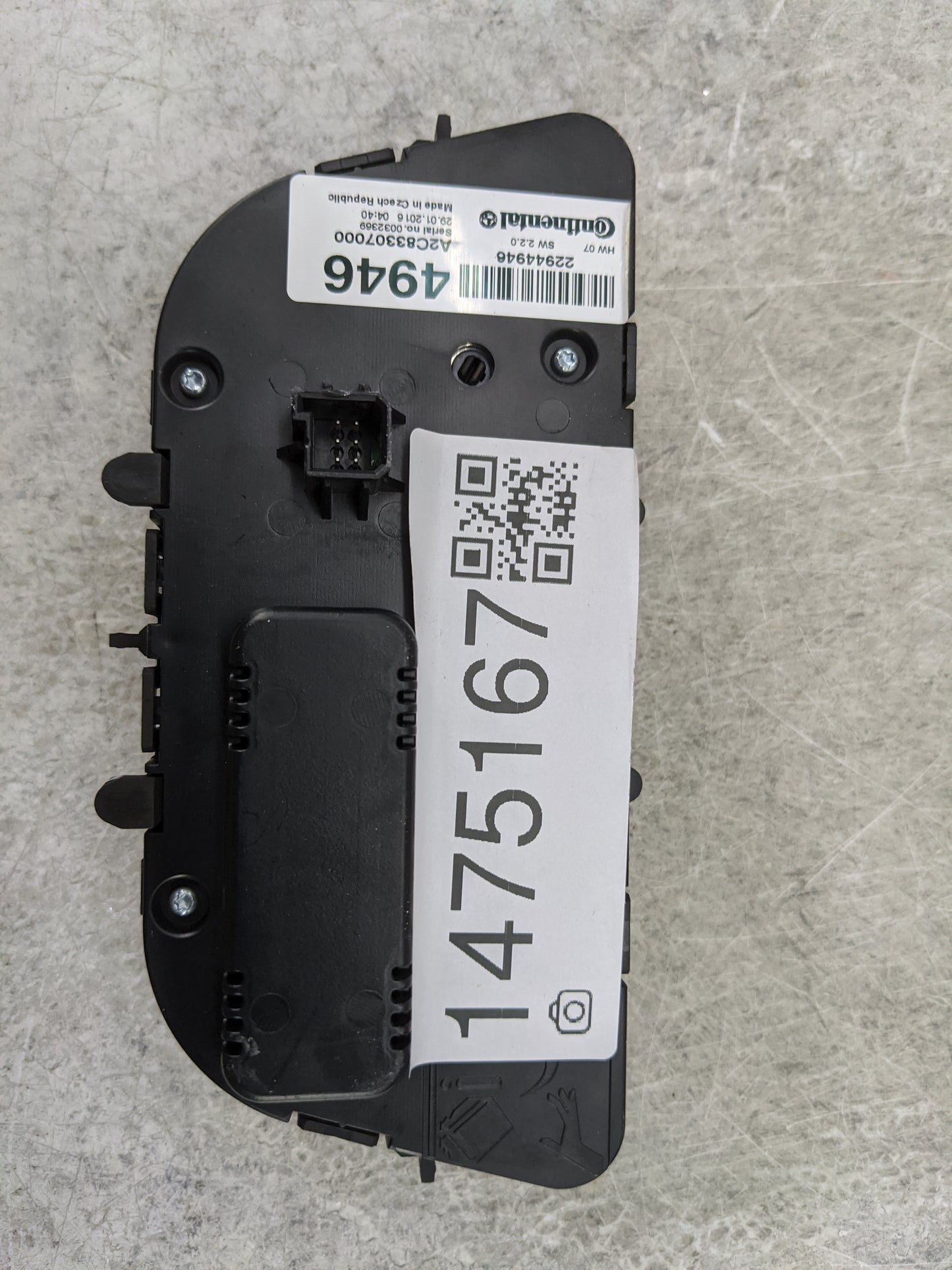 2012-2017 Buick Verano Climate Control Module Temperature AC/Heater Replacement P/N:22944946 A2C83307000 Fits OEM Used Auto 