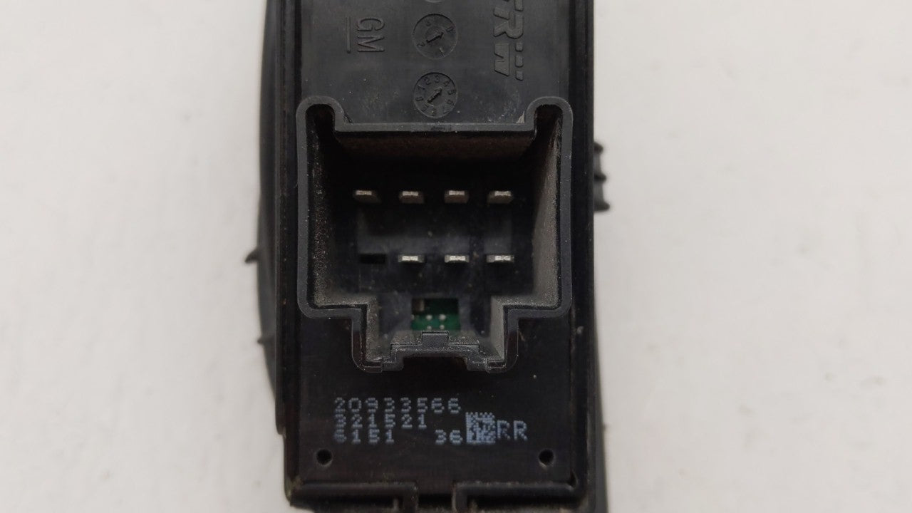 2016 Buick Verano Passenger Right Power Window Switch 2547017 - Oemusedautoparts1.com