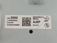 2016 Cadillac Ats Instrument Cluster Speedometer Gauges P/N:84053990 Fits OEM Used Auto Parts - Oemusedautoparts1.com