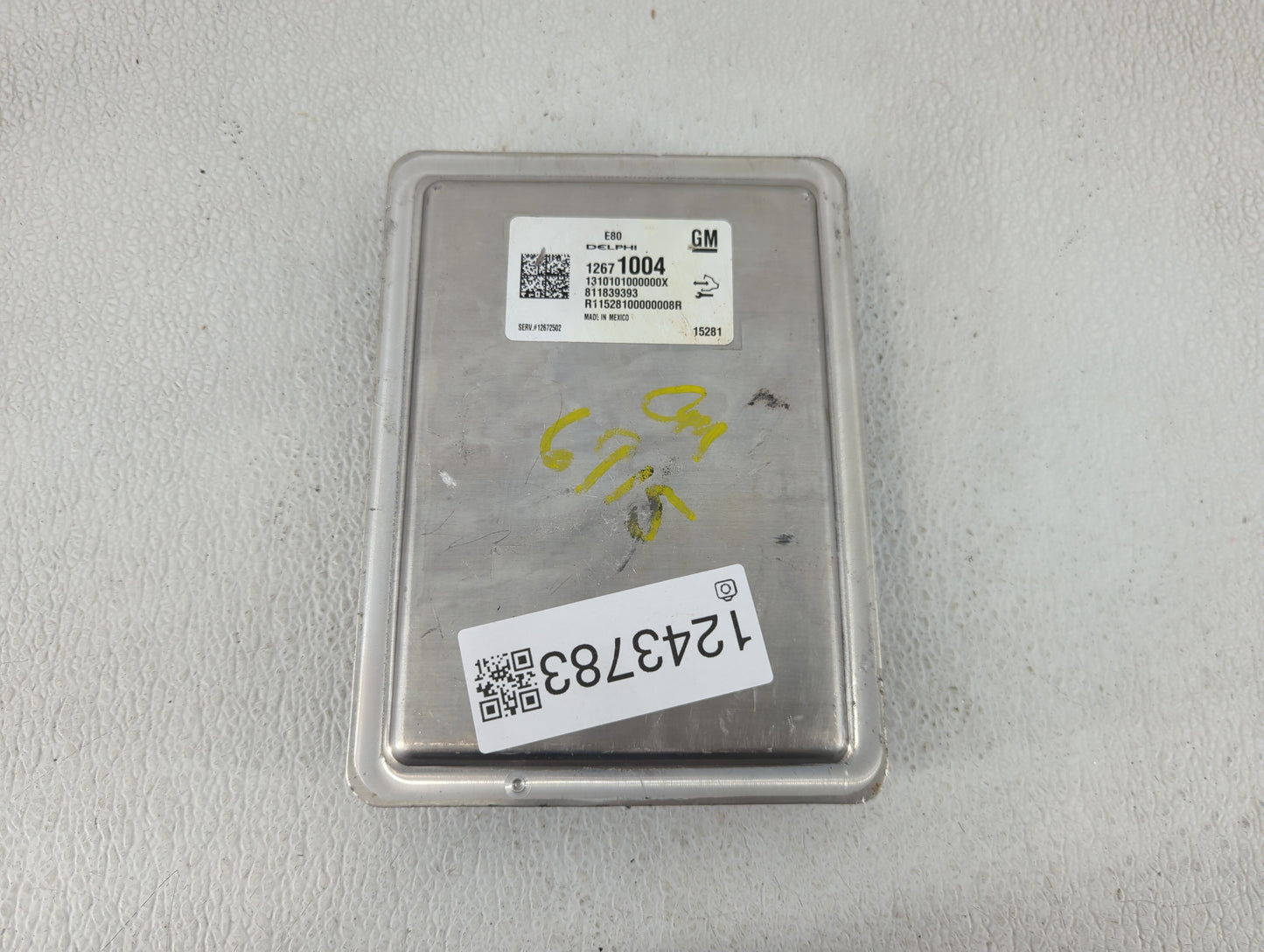 2016 Cadillac Ats PCM Engine Control Computer ECU ECM PCU OEM P/N:12671004 Fits Fits 2015 OEM Used Auto Parts - Oemusedautop