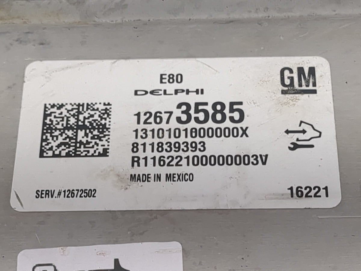 2016 Cadillac Ats PCM Engine Control Computer ECU ECM PCU OEM P/N:12673585 12672502 Fits 2015 OEM Used Auto Parts - Oemuseda