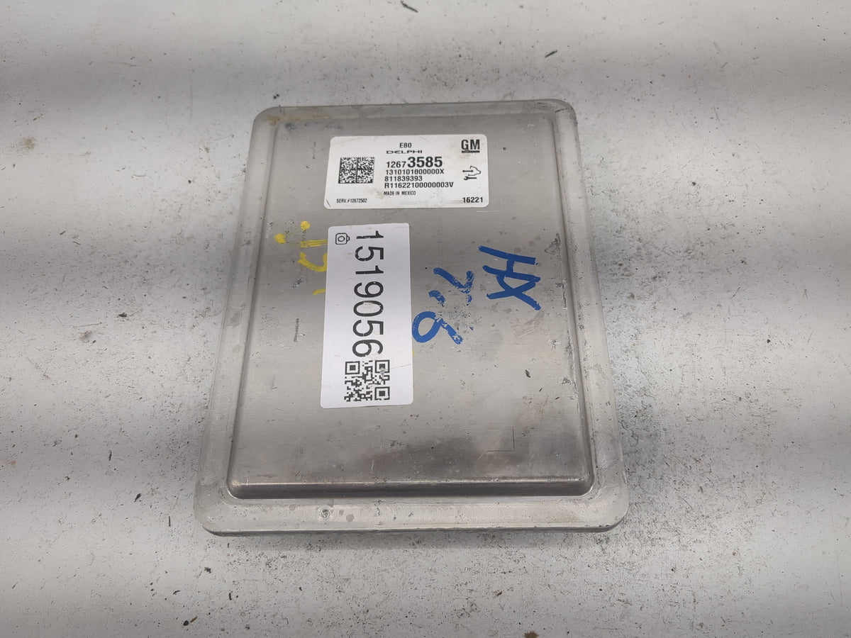 2016 Cadillac Ats PCM Engine Control Computer ECU ECM PCU OEM P/N:12673585 12672502 Fits 2015 OEM Used Auto Parts - Oemuseda