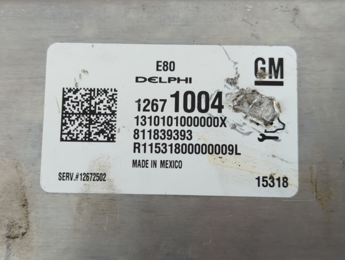 2016 Cadillac Ats PCM Engine Control Computer ECU ECM PCU OEM P/N:12671004 12671005 Fits Fits 2015 OEM Used Auto Parts - Oem