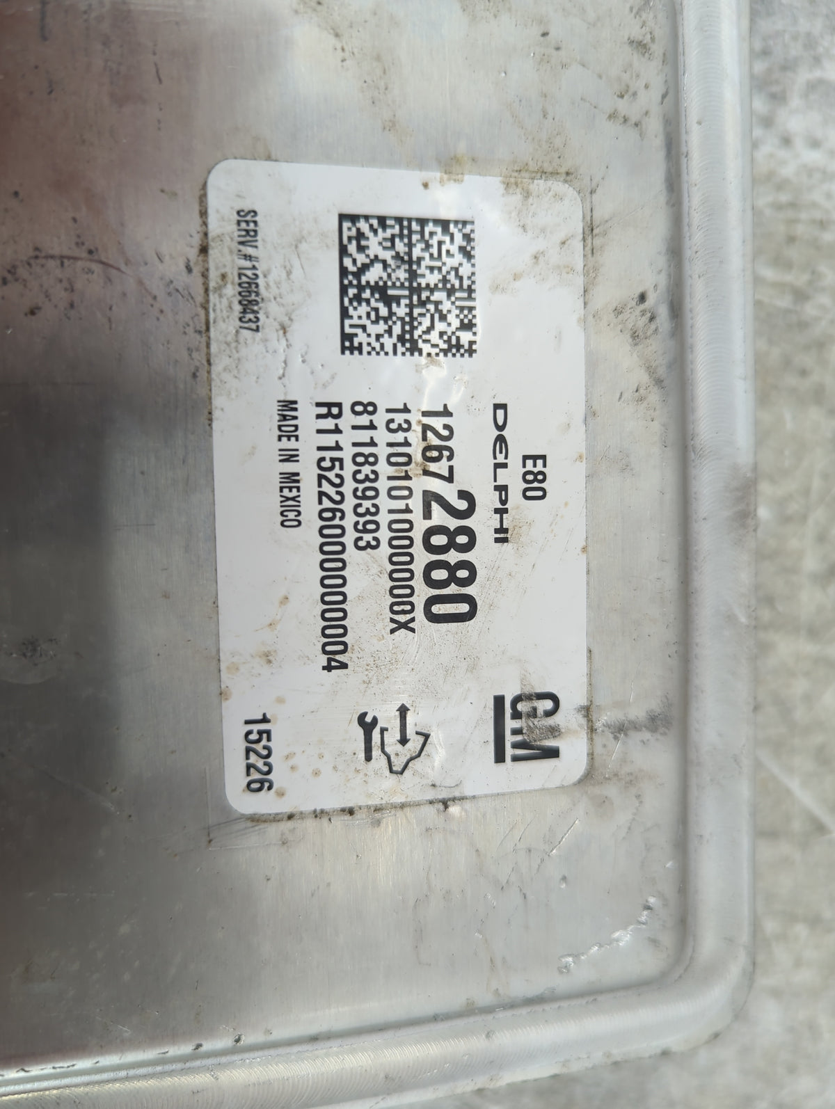 2016 Cadillac Cts PCM Engine Control Computer ECU ECM PCU OEM P/N:12672880 12660437 Fits 2015 OEM Used Auto Parts - Oemuseda