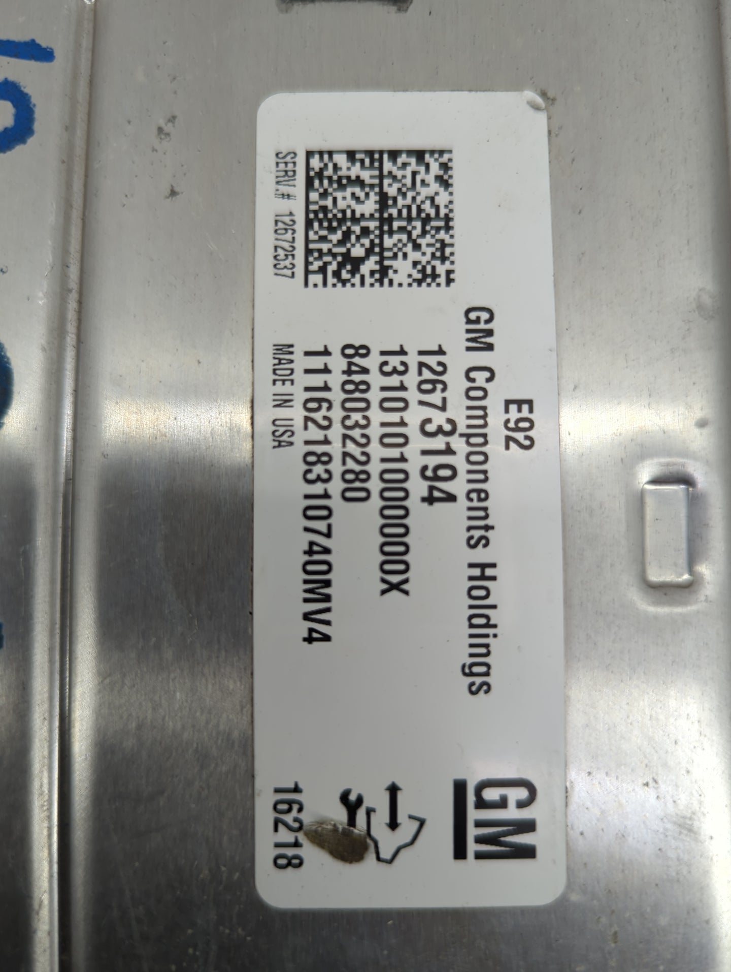 2015-2016 Cadillac Escalade PCM Engine Control Computer ECU ECM PCU OEM P/N:12673194 12672537 Fits Fits 2014 2015 2016 OEM U