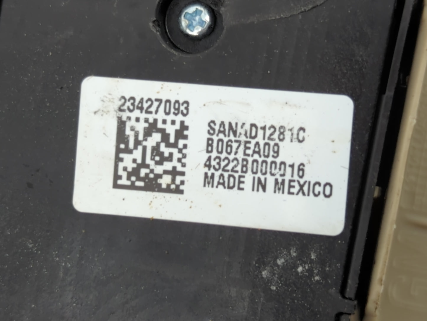 2015-2020 Cadillac Escalade Esv Master Power Window Switch Replacement Driver Side Left P/N:B067EA09 23427093 Fits OEM Used 