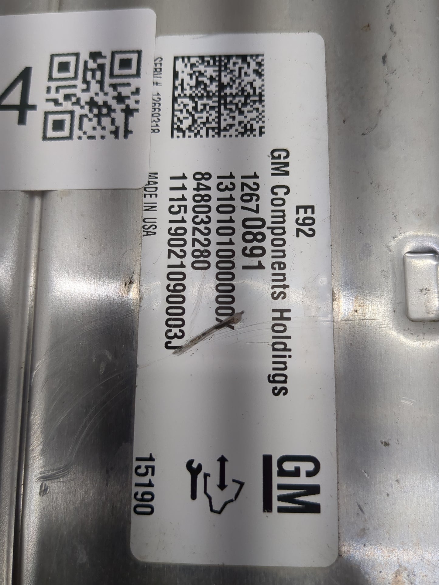 2015-2016 Cadillac Escalade Esv PCM Engine Control Computer ECU ECM PCU OEM P/N:12670891 Fits Fits 2014 2015 2016 OEM Used A