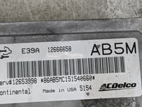 2013-2016 Cadillac Srx PCM Engine Control Computer ECU ECM PCU OEM P/N:12666658 12653998, E39A, AB5M Fits Fits 2013 2014 201