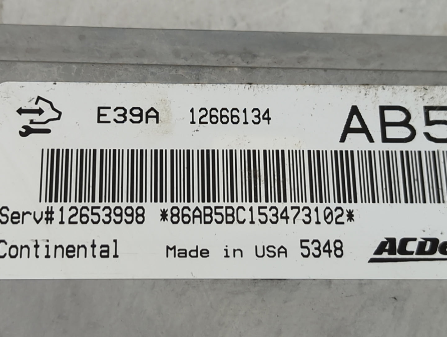 2013-2016 Cadillac Xts PCM Engine Control Computer ECU ECM PCU OEM P/N:12666134 12653998 Fits Fits 2013 2014 2015 2016 OEM U