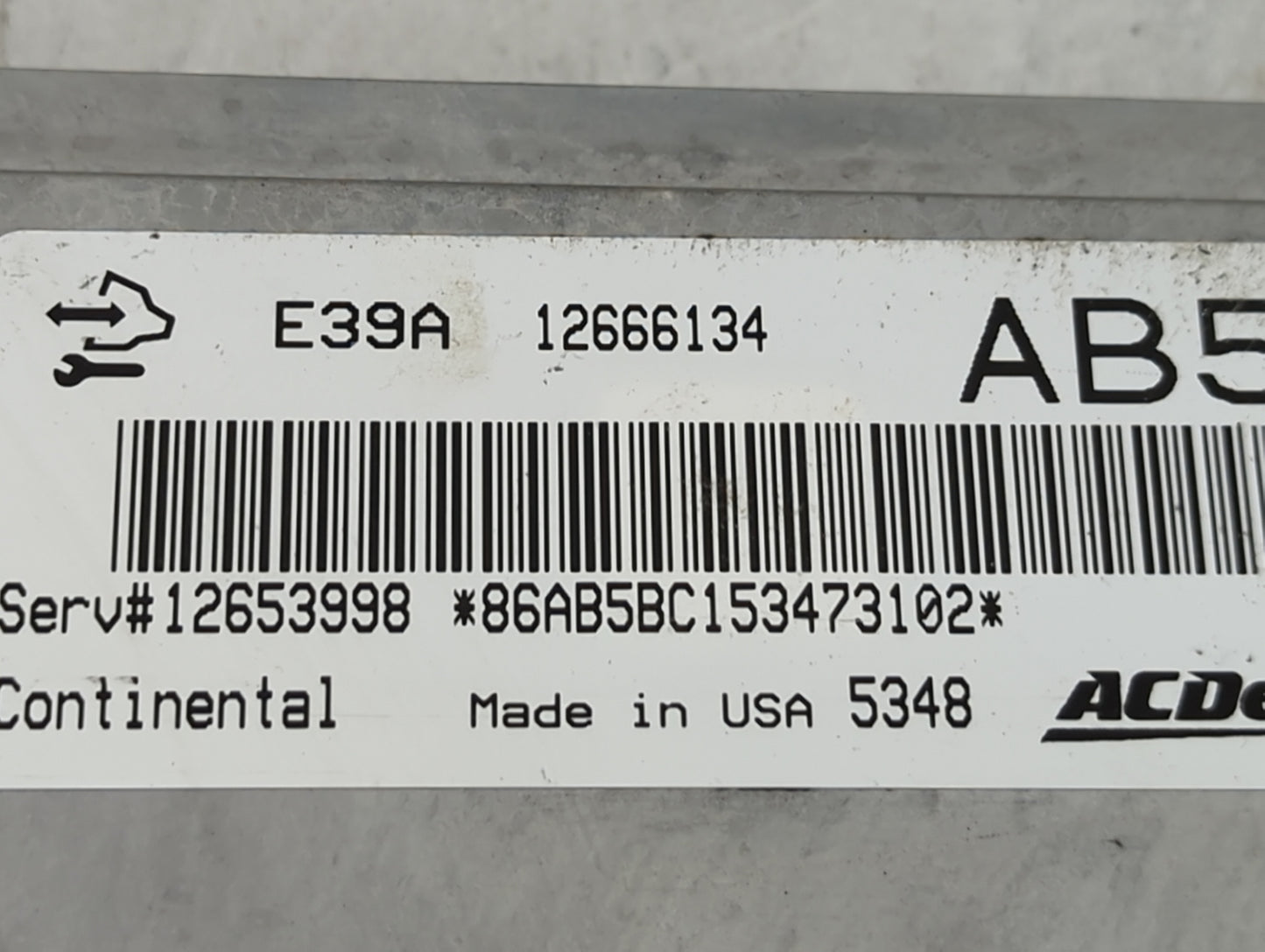 2013-2016 Cadillac Xts PCM Engine Control Computer ECU ECM PCU OEM P/N:12666134 12653998 Fits Fits 2013 2014 2015 2016 OEM U