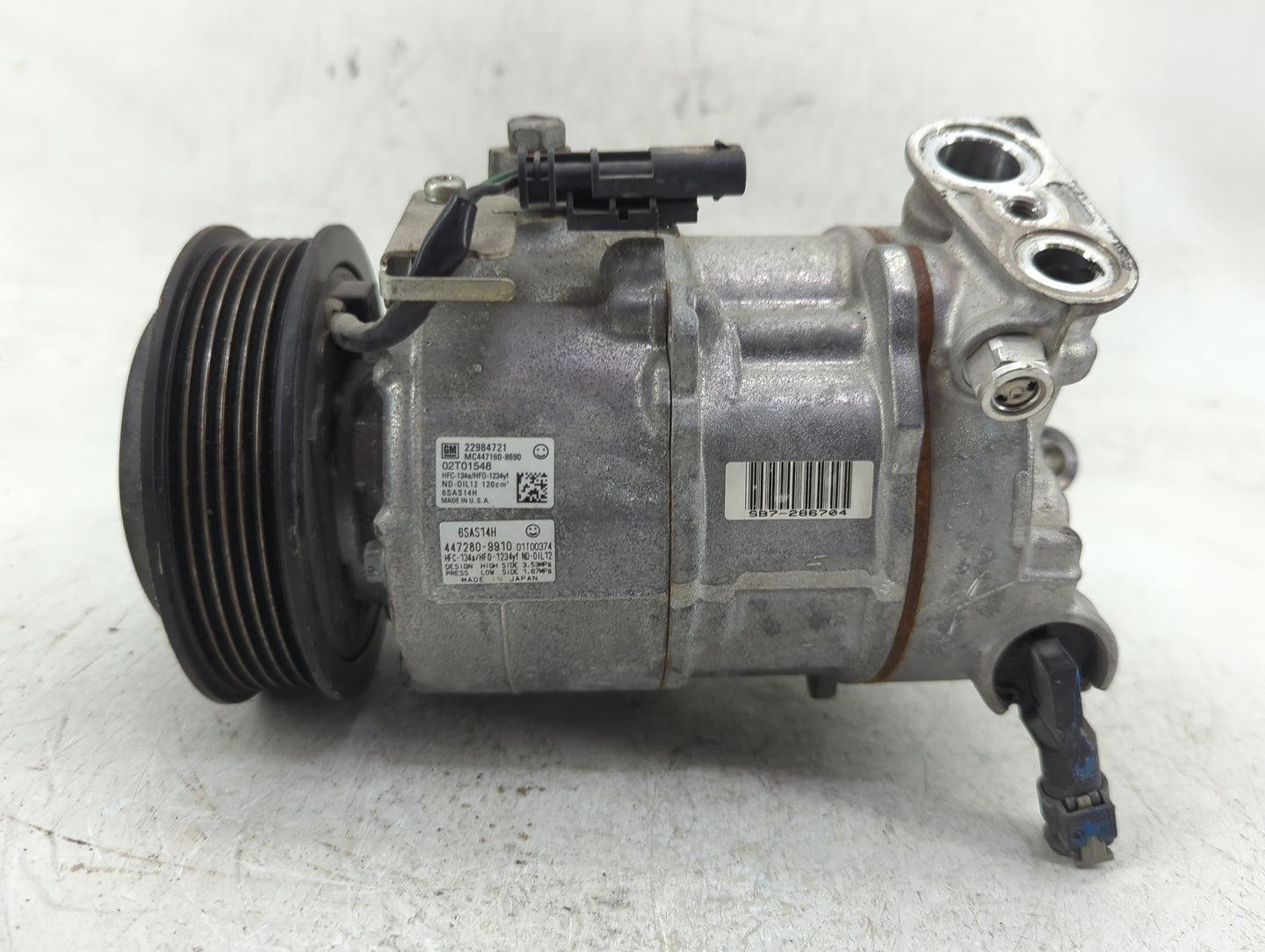 2016-2016 Chevrolet Camaro Air Conditioning A/c Ac Compressor Oem - Oemusedautoparts1.com
