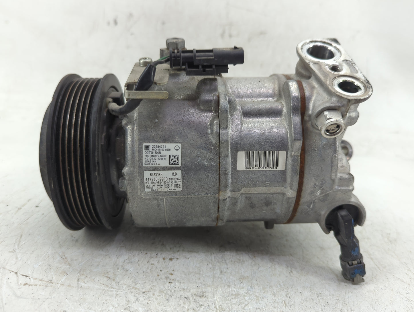 2016-2016 Chevrolet Camaro Air Conditioning A/c Ac Compressor Oem - Oemusedautoparts1.com