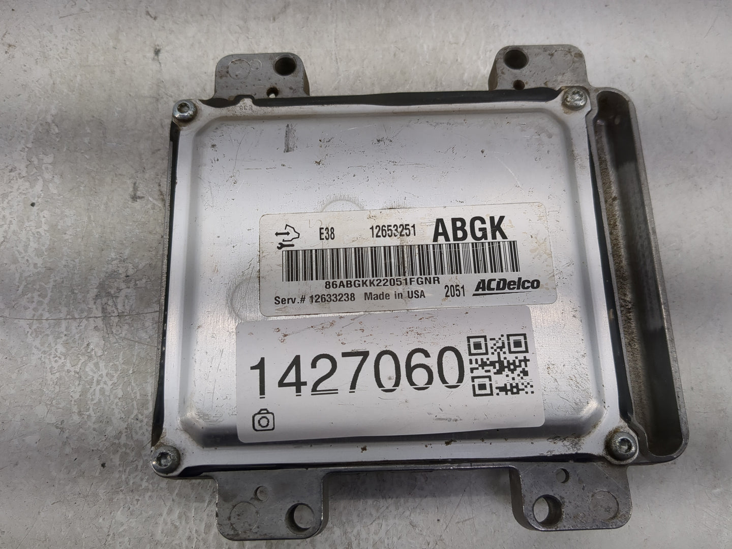 2016 Chevrolet Camaro PCM Engine Control Computer ECU ECM PCU OEM P/N:12653251 Fits Fits 2014 2015 OEM Used Auto Parts - Oem