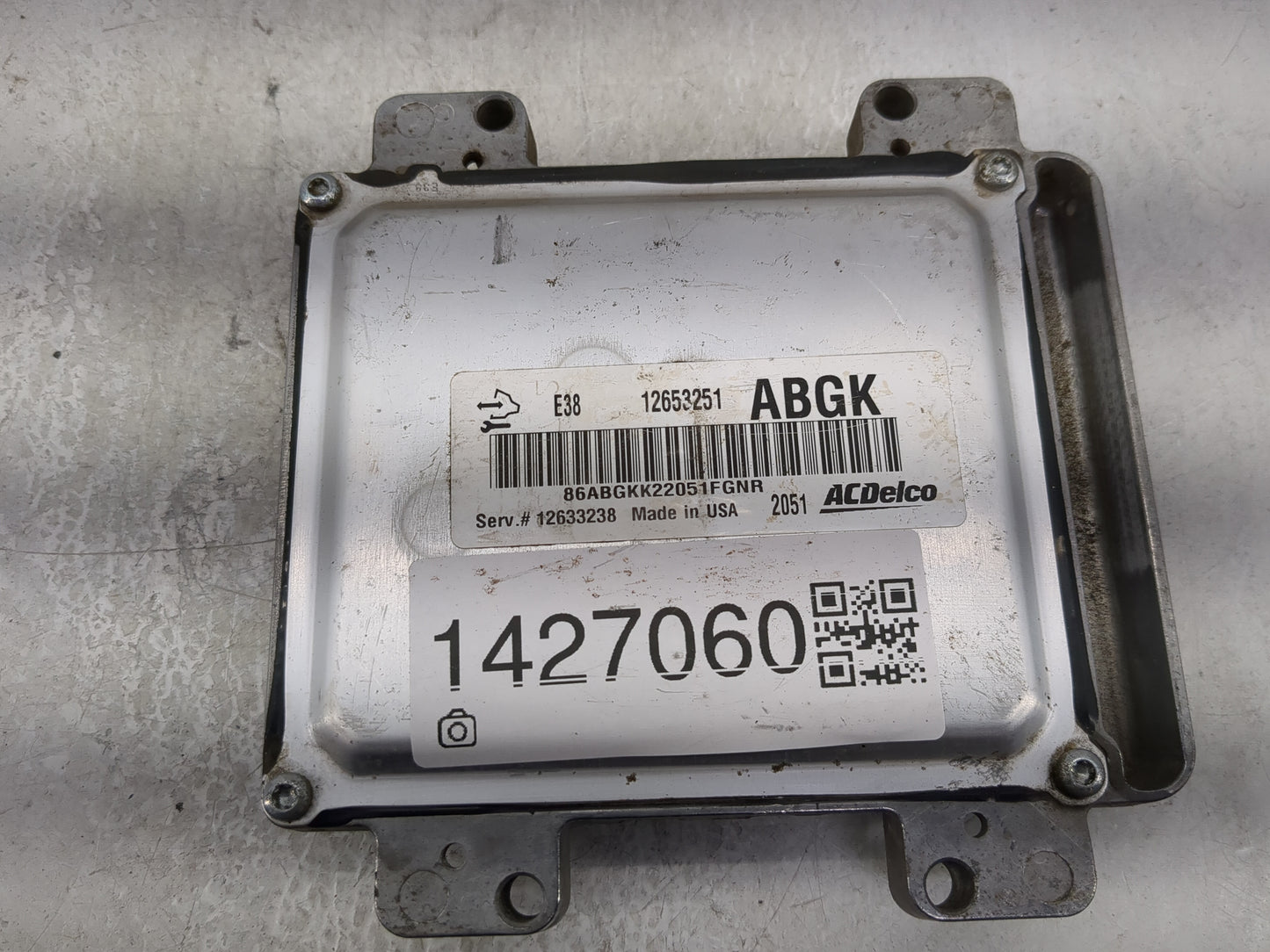 2016 Chevrolet Camaro PCM Engine Control Computer ECU ECM PCU OEM P/N:12653251 Fits Fits 2014 2015 OEM Used Auto Parts - Oem