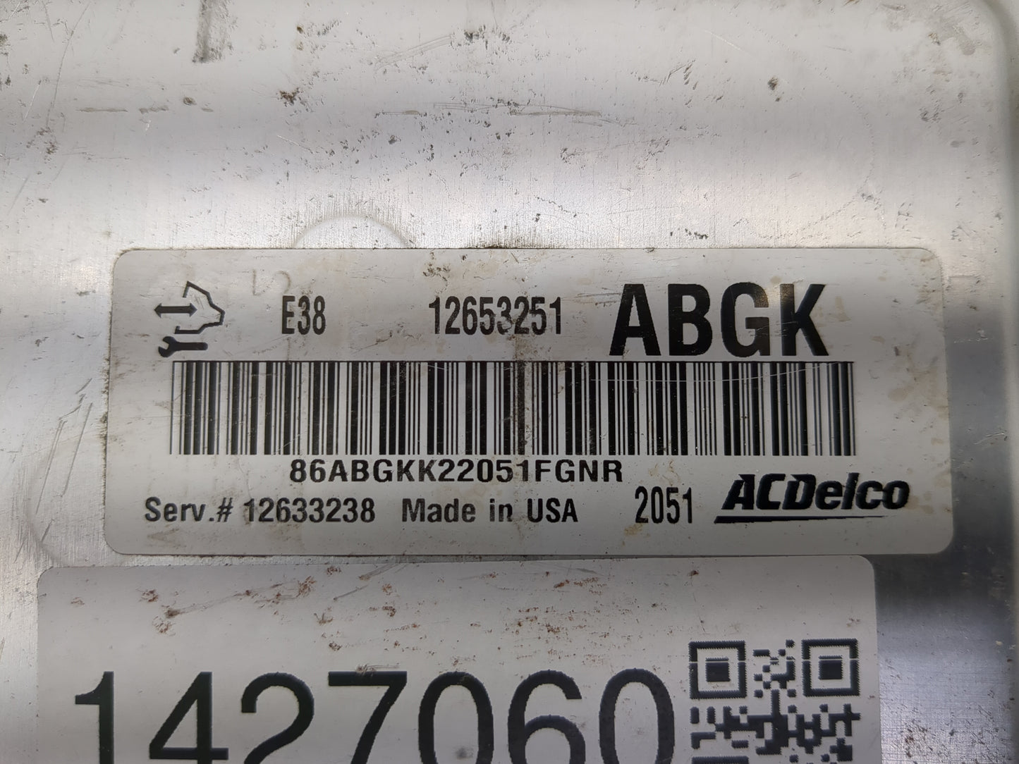 2016 Chevrolet Camaro PCM Engine Control Computer ECU ECM PCU OEM P/N:12653251 Fits Fits 2014 2015 OEM Used Auto Parts - Oem