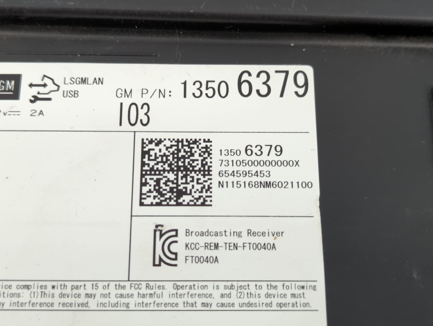 2016 Chevrolet Colorado Radio AM FM Cd Player Receiver Replacement P/N:13506679 Fits OEM Used Auto Parts - Oemusedautoparts1