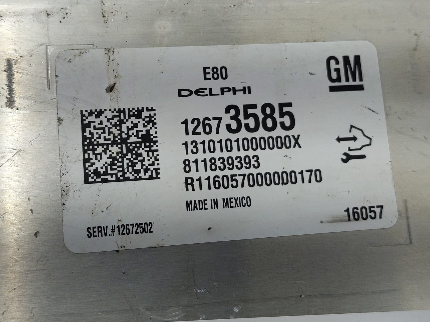 2015-2016 Chevrolet Colorado PCM Engine Control Computer ECU ECM PCU OEM P/N:12673585 Fits Fits 2015 2016 OEM Used Auto Part