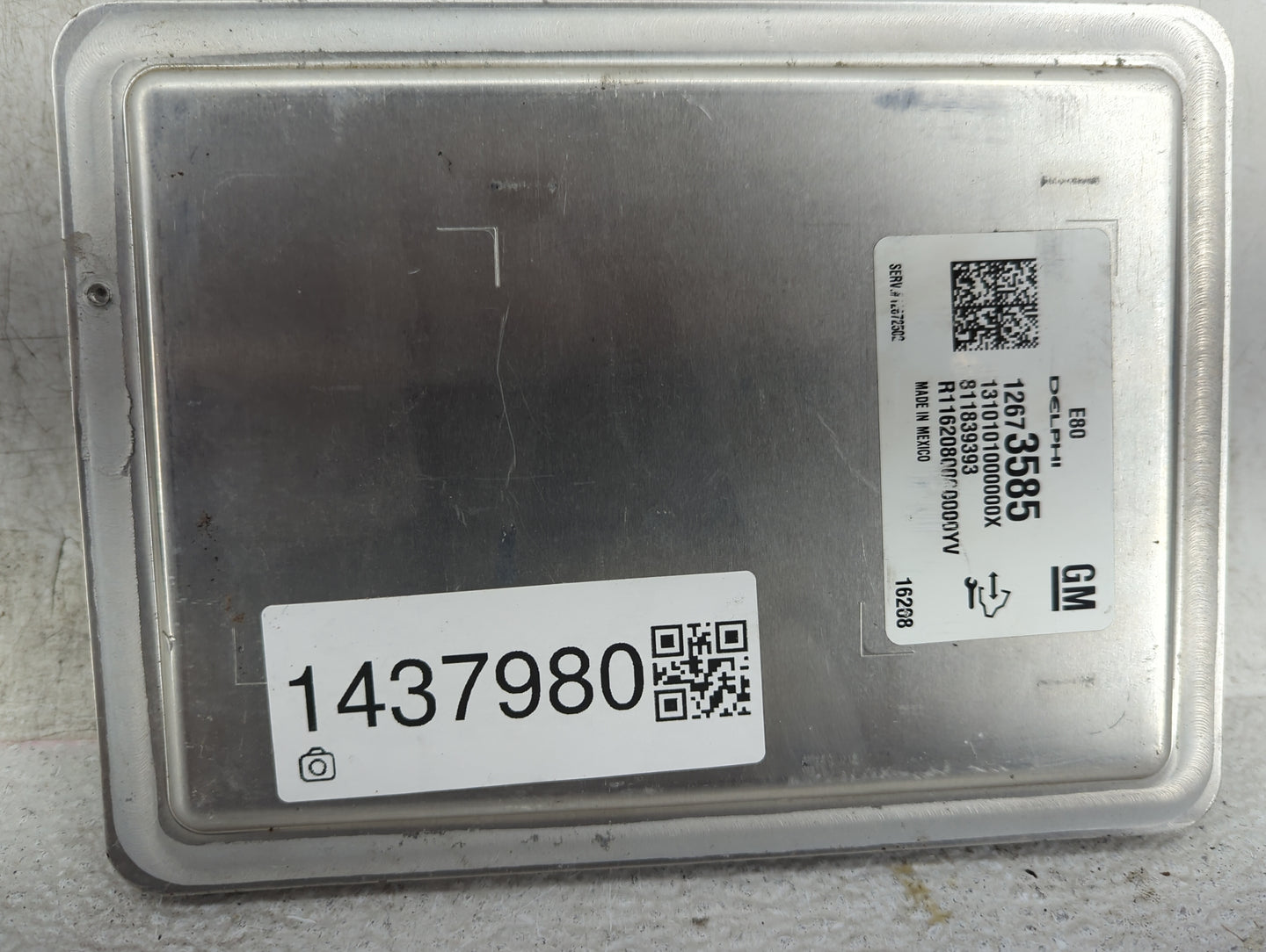 2015-2016 Chevrolet Colorado PCM Engine Control Computer ECU ECM PCU OEM P/N:12673585 Fits Fits 2015 2016 OEM Used Auto Part