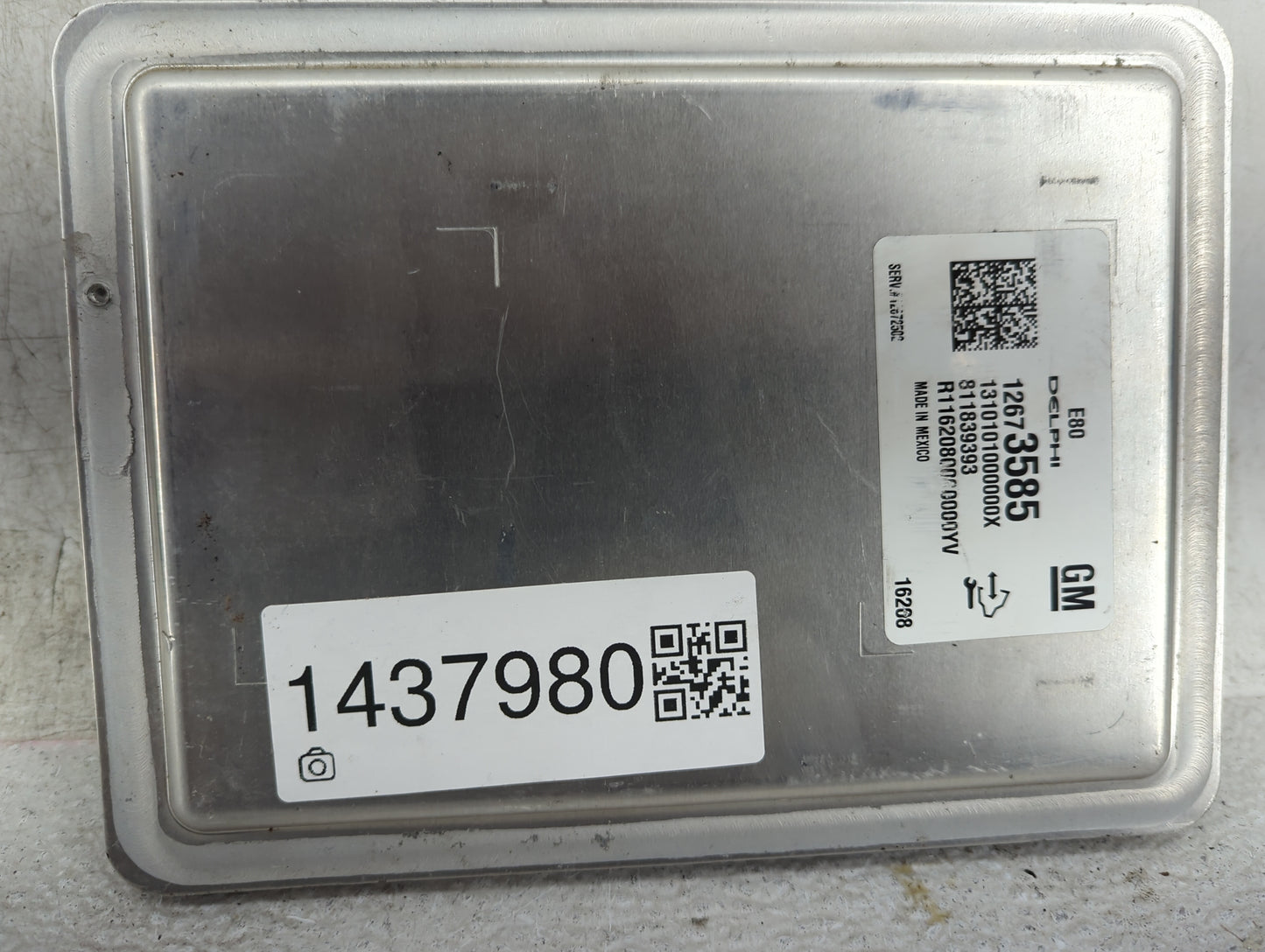 2015-2016 Chevrolet Colorado PCM Engine Control Computer ECU ECM PCU OEM P/N:12673585 Fits Fits 2015 2016 OEM Used Auto Part