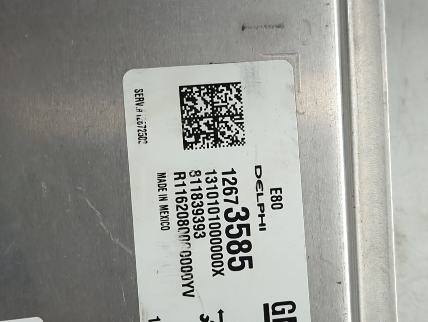 2015-2016 Chevrolet Colorado PCM Engine Control Computer ECU ECM PCU OEM P/N:12673585 Fits Fits 2015 2016 OEM Used Auto Part
