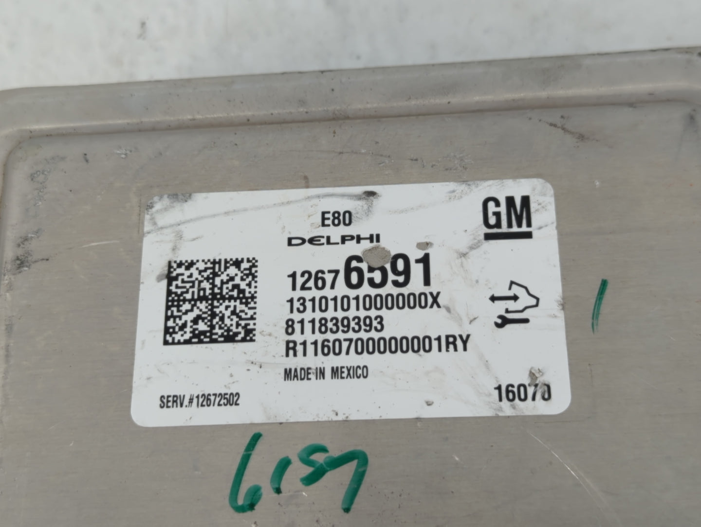 2016 Chevrolet Cruze PCM Engine Control Computer ECU ECM PCU OEM P/N:12676591 19420197 Fits OEM Used Auto Parts - Oemusedaut