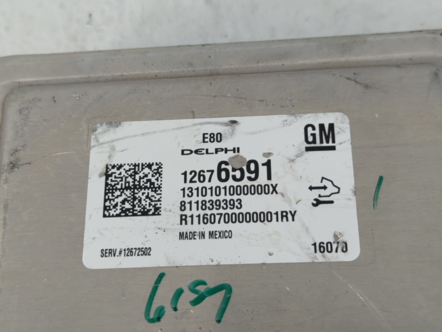 2016 Chevrolet Cruze PCM Engine Control Computer ECU ECM PCU OEM P/N:12676591 19420197 Fits OEM Used Auto Parts - Oemusedaut