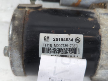 2011-2016 Chevrolet Cruze Car Starter Motor Solenoid OEM P/N:M000T39173ZC 25194634 Fits OEM Used Auto Parts