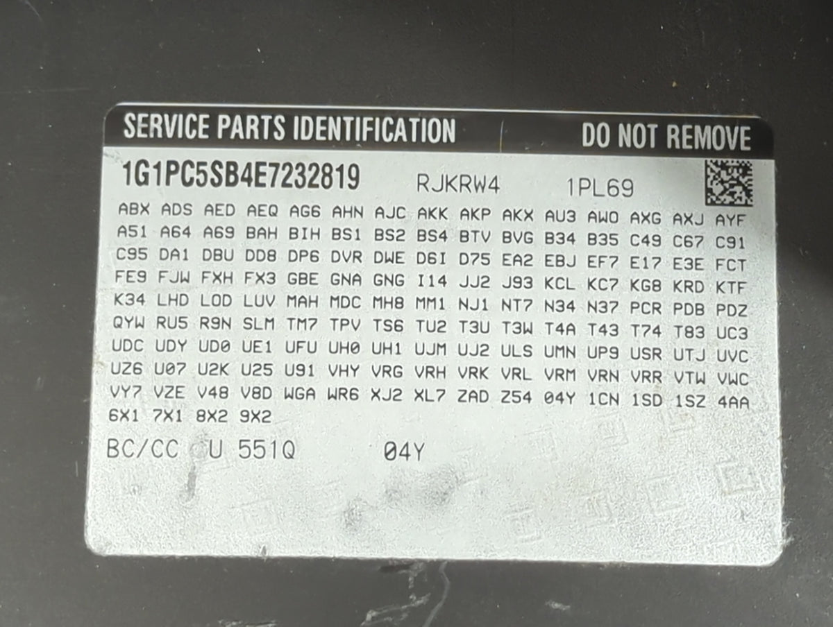 2016 Chevrolet Cruze Passenger Glove Box Door Storage Compartment 1071674 - Oemusedautoparts1.com